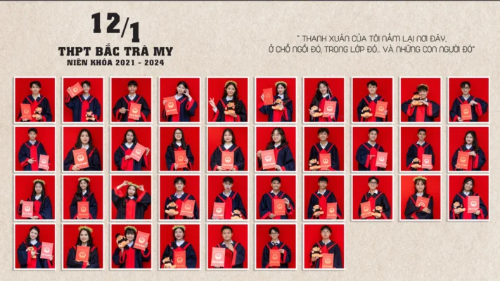Concept đồ cử nhân - Lớp 12.1 THPT Bắc Trà My 4 concept đồ cử nhân THPT Bắc Trà My - Kỷ yếu Đà Nẵng